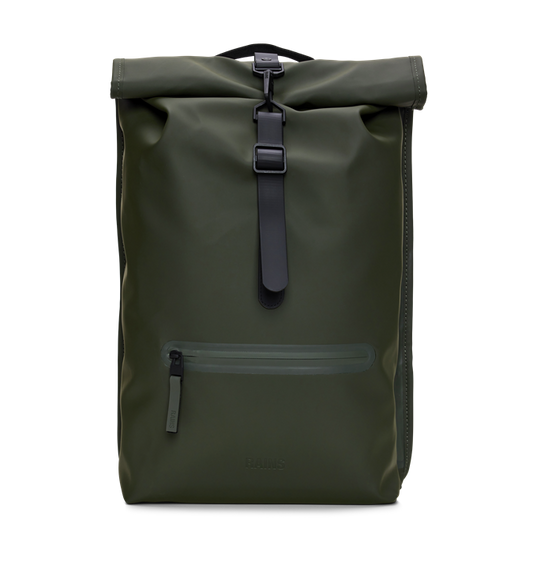 Mochila Rains rolltop rucksack green w3
