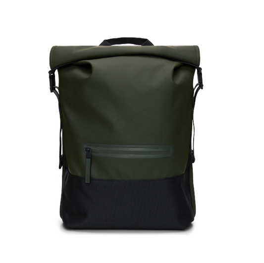 Mochila Rains trail rolltop green