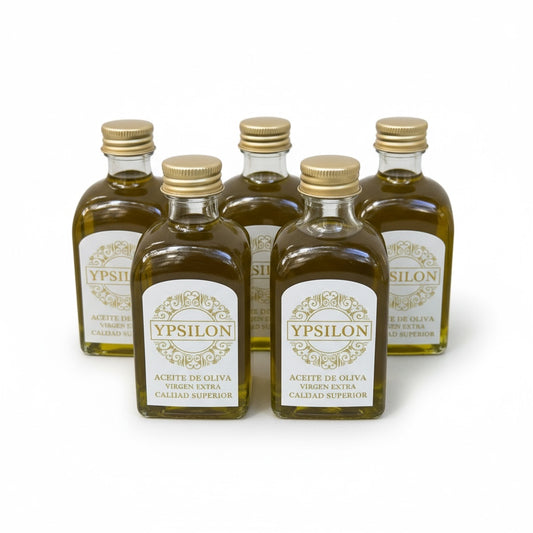 Pack 5u. Extra Virgin Olive Oil, Picual EVOO Ypsilon, 50ml.