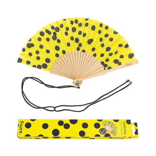 Yellow polka dot fan