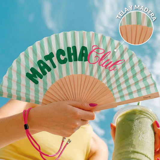 Fisura Hand Fan Matcha Club