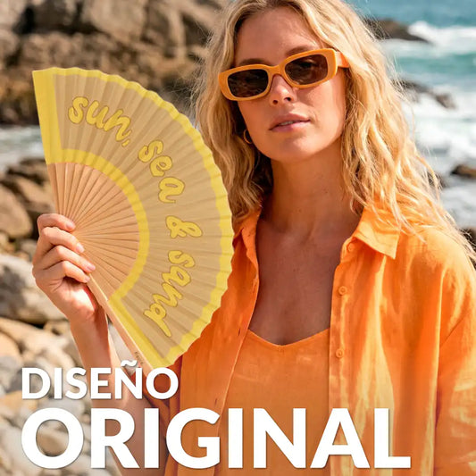 Fisura Hand Fan Sun Sea & Sand