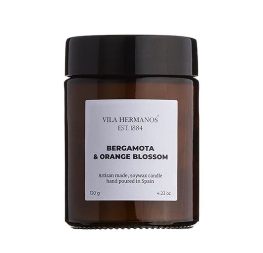 Bergamot and orange blossom soy wax candle