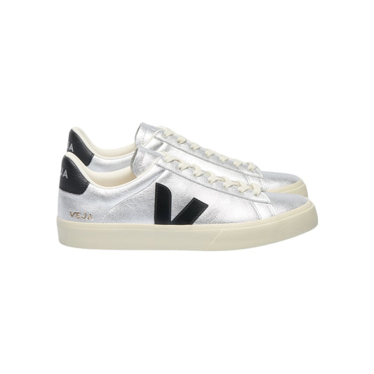 Veja Campo Leather Silver Black