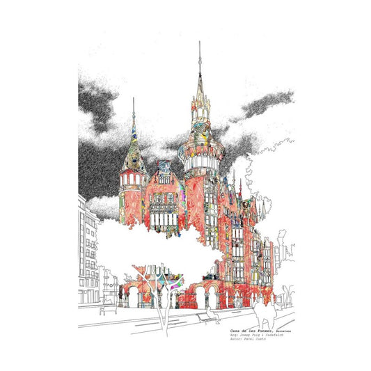Les Puntxes House Print