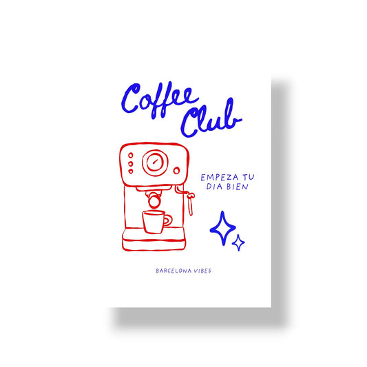Imprimir Coffe Club Azul Real