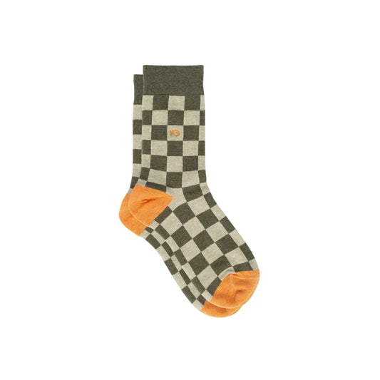Men's Checked combed cotton socks