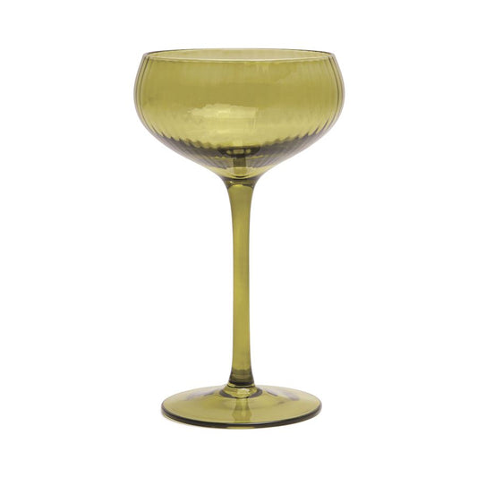 Coupe Glass - Set of 2 Olive 