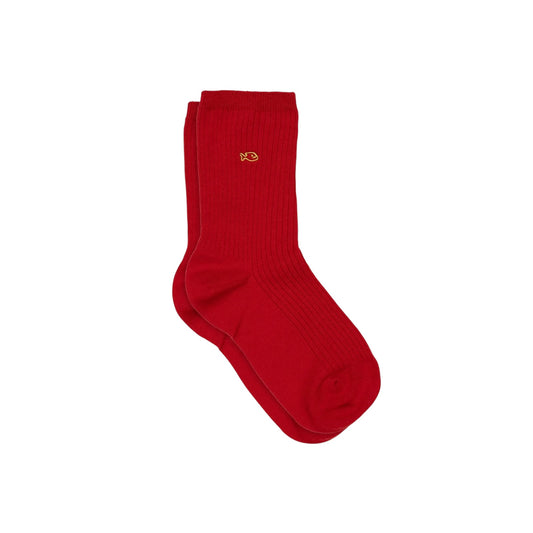 Plain Ribbed Cotton socks