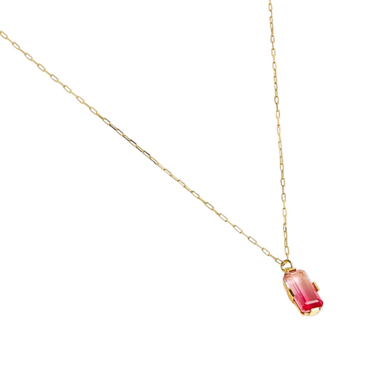 Une A Une Fuchsia Rainbow Necklace