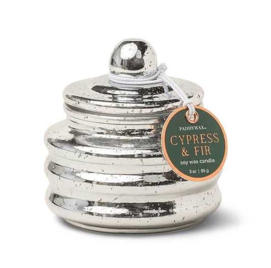 Paddywax Candle - Silver - Cypress &amp; Fir
