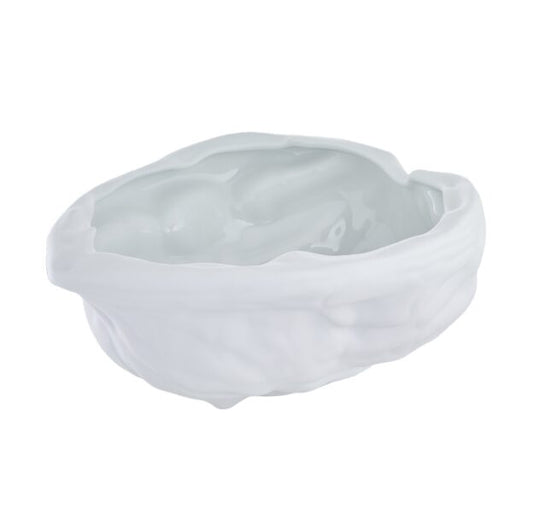 White porcelain walnut