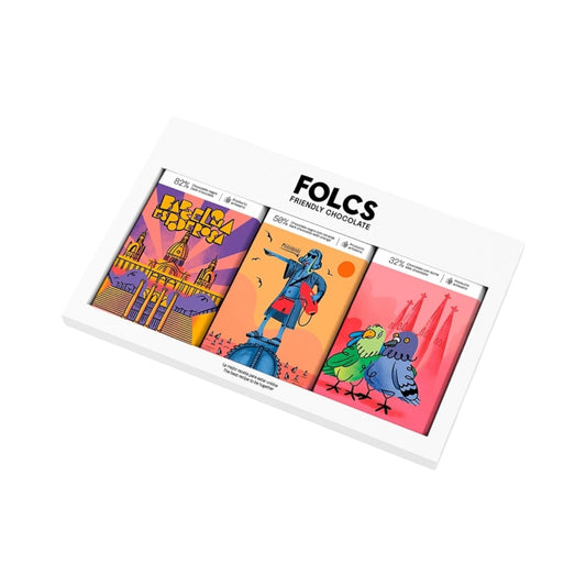 Pack 3u Barcelona Escenes Folcs chocolate