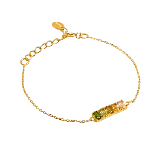 Une A Une Multi Green Eva Bracelet