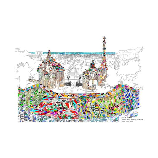 Parc Güell view print
