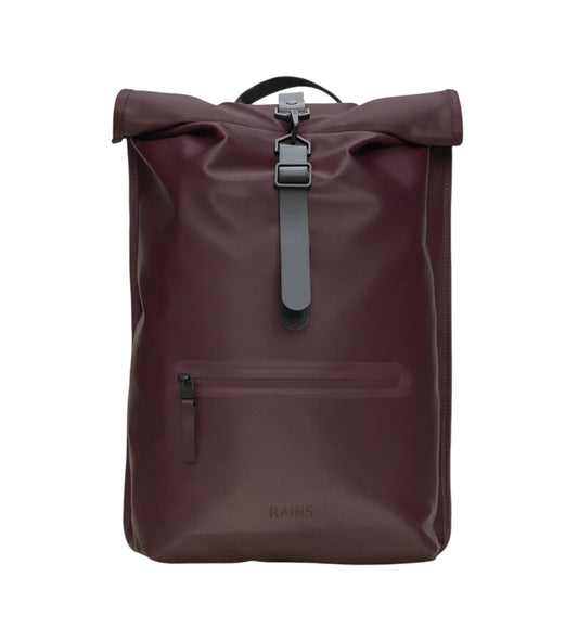 Mochila Rains rolltop rucksack W3 depth