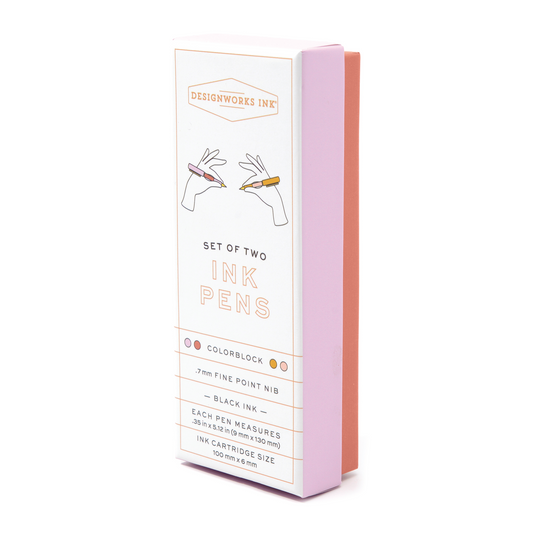 Set of two pens - Rosewood &amp; Blush