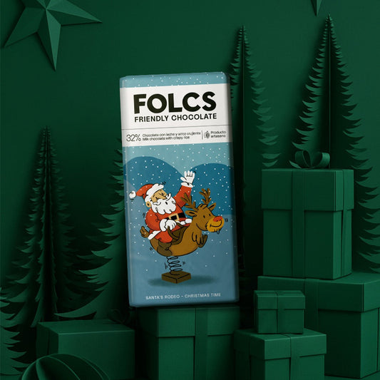 Santa's Rodeo Christmas Time Folcs chocolate