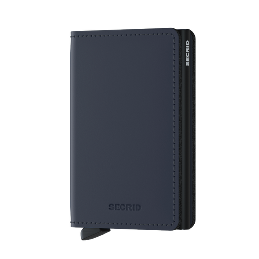 Slim wallet Secrid matte night blue
