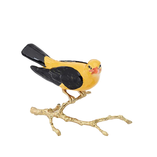 Ceramic Oriole on a branch