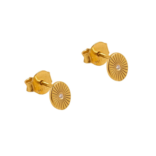 Une A Une Sun Gold Earrings