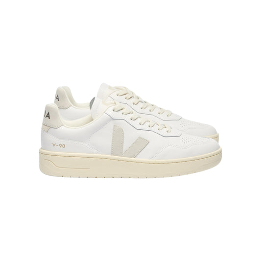 Veja V-90 Leather White Natural