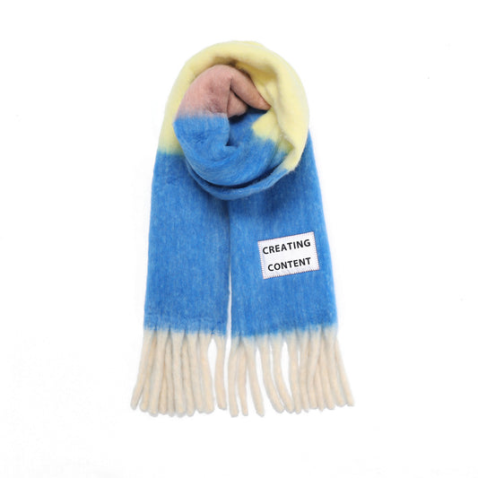 Scarf creating content verb to do