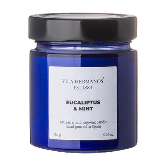 Vila Hermanos Apothecary Cobalt Blue Candle