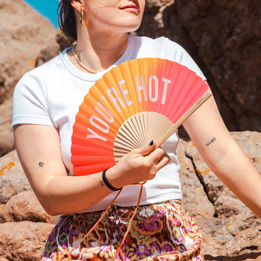 Abanico me estoy relajando menta