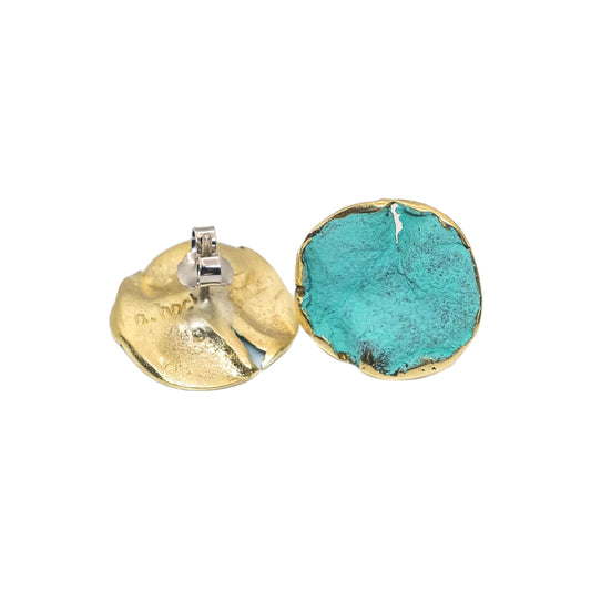 Hoch bronze pendant with turquoise patina