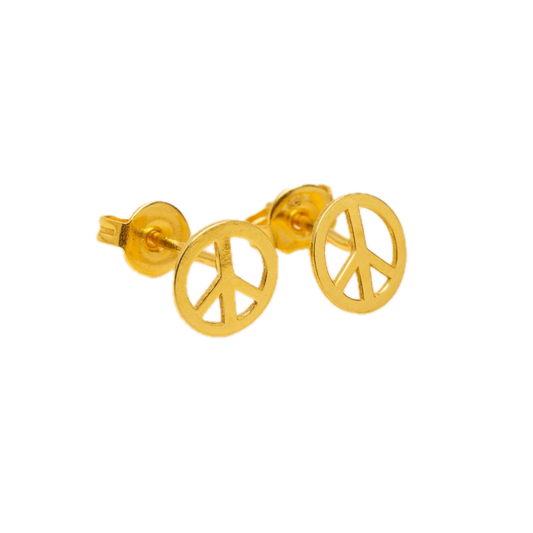 Puces peace earrings - love une a une