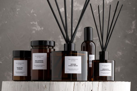 Soy wax candle with patchouli and vanilla