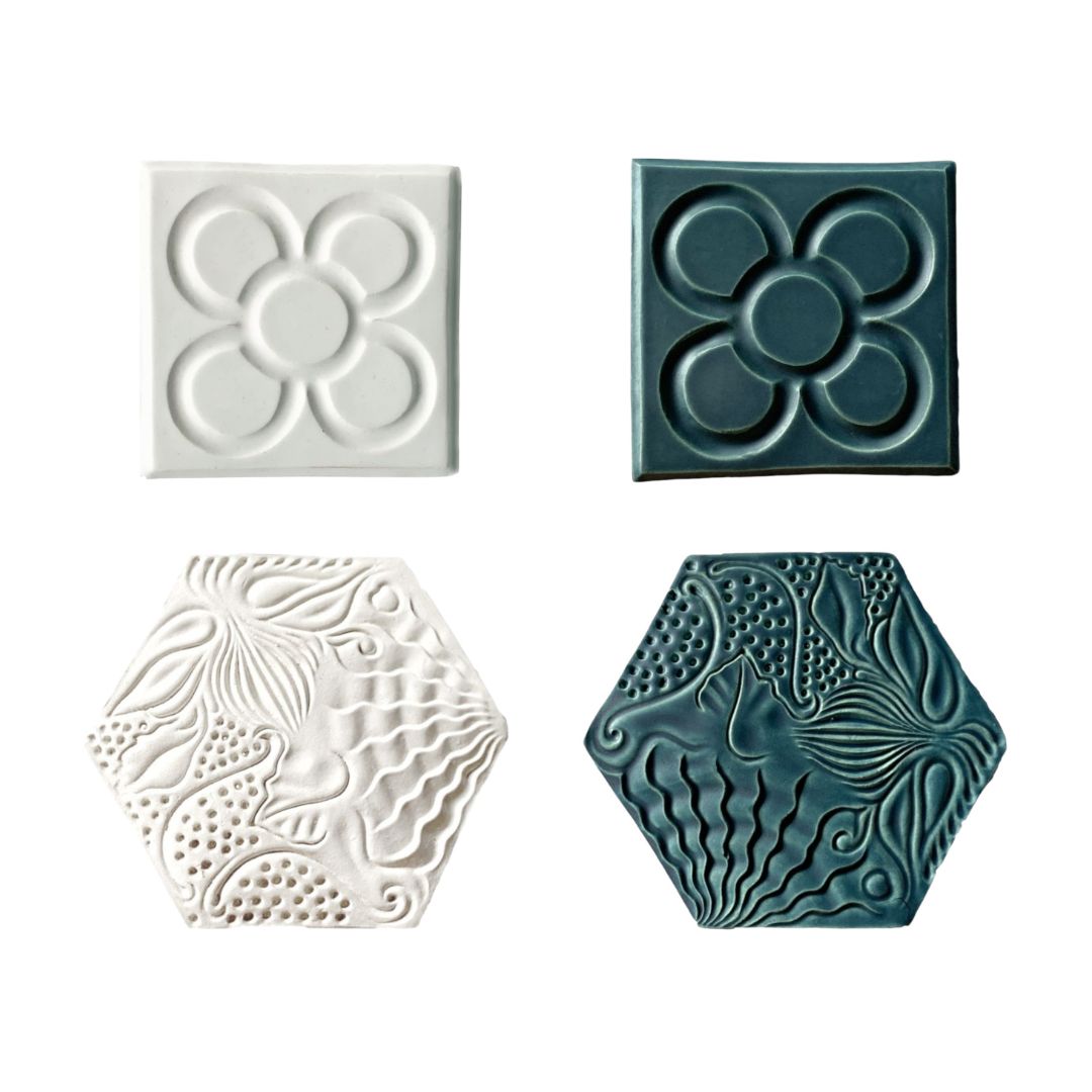 Barcelona Tile Coaster Set Assorted Selection by Bornisimo