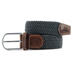 Flannel grey braided belt