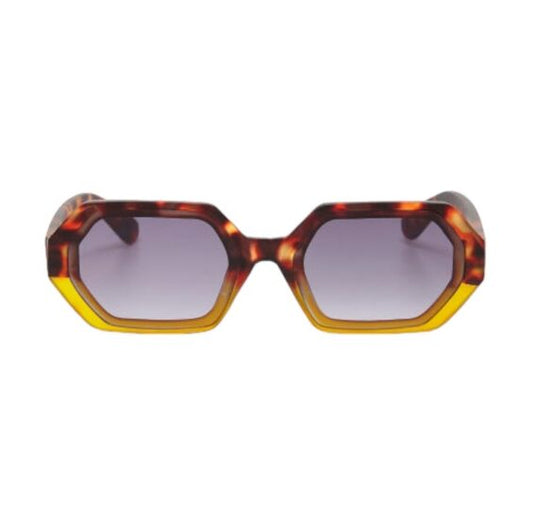 Okkia Andrea Havana Yellow Sunglasses