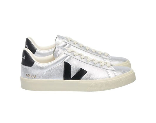 Zapatillas veja campo silver black Bornisimo