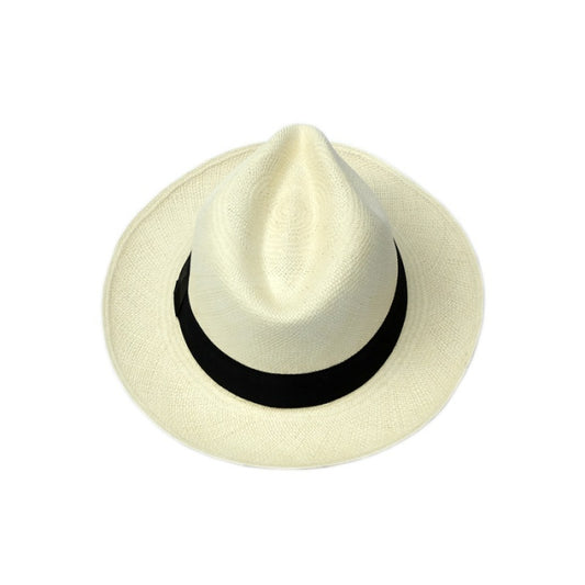 Classic natural Panama hat made of toquilla straw