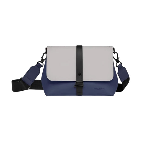 Crossbody bag Gaston Luga splash dark blue taupe 