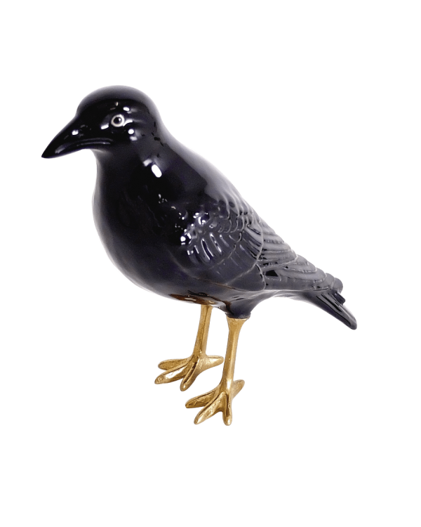 Cuervo o corvo malandro de cerámica