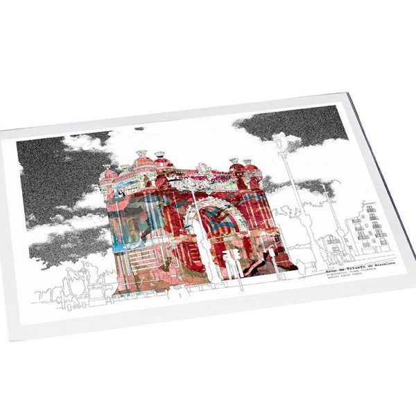 Arco de triunfo, barcelona print - Imagen 2