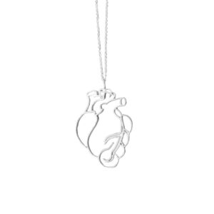 Heart necklace Little heart silver