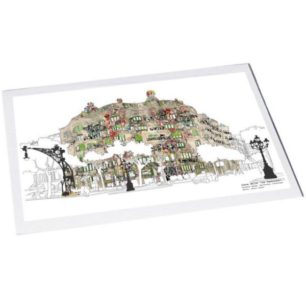 La pedrera vistas, barcelona print - Imagen 2