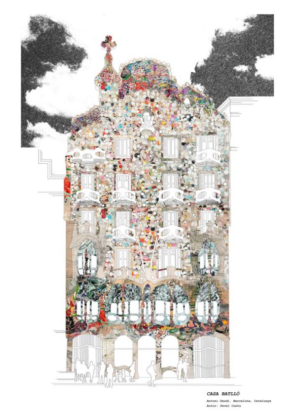 Casa batllo, barcelona print