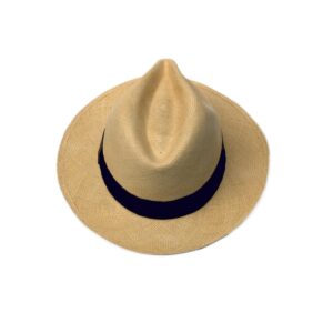 Sombrero panama clásico habano de paja natural