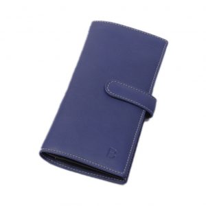 Ciervo blue leather wallet