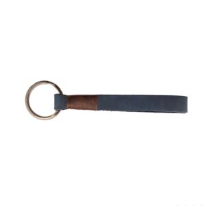 Bornisimo navy leather keychain