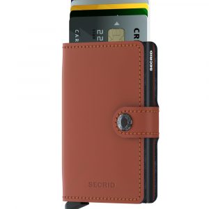Mini wallet matte brick/black