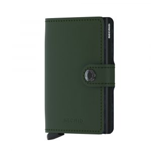Mini wallet secrid matte green black