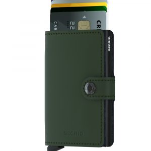 Mini wallet secrid matte green black
