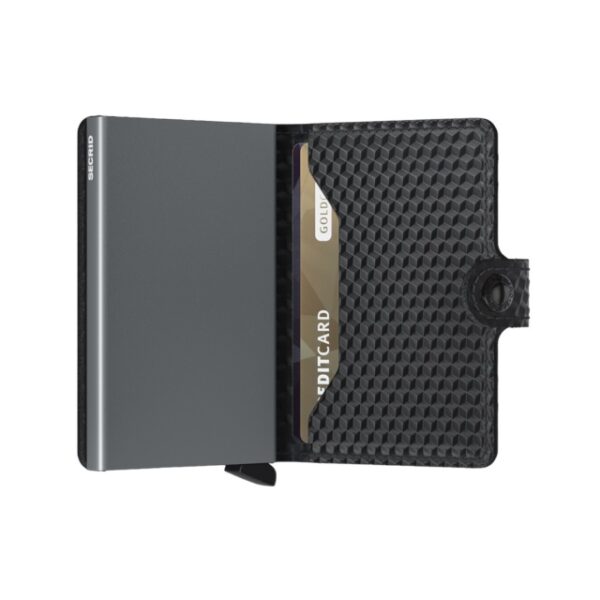 Mini wallet Secrid cubic black titanium